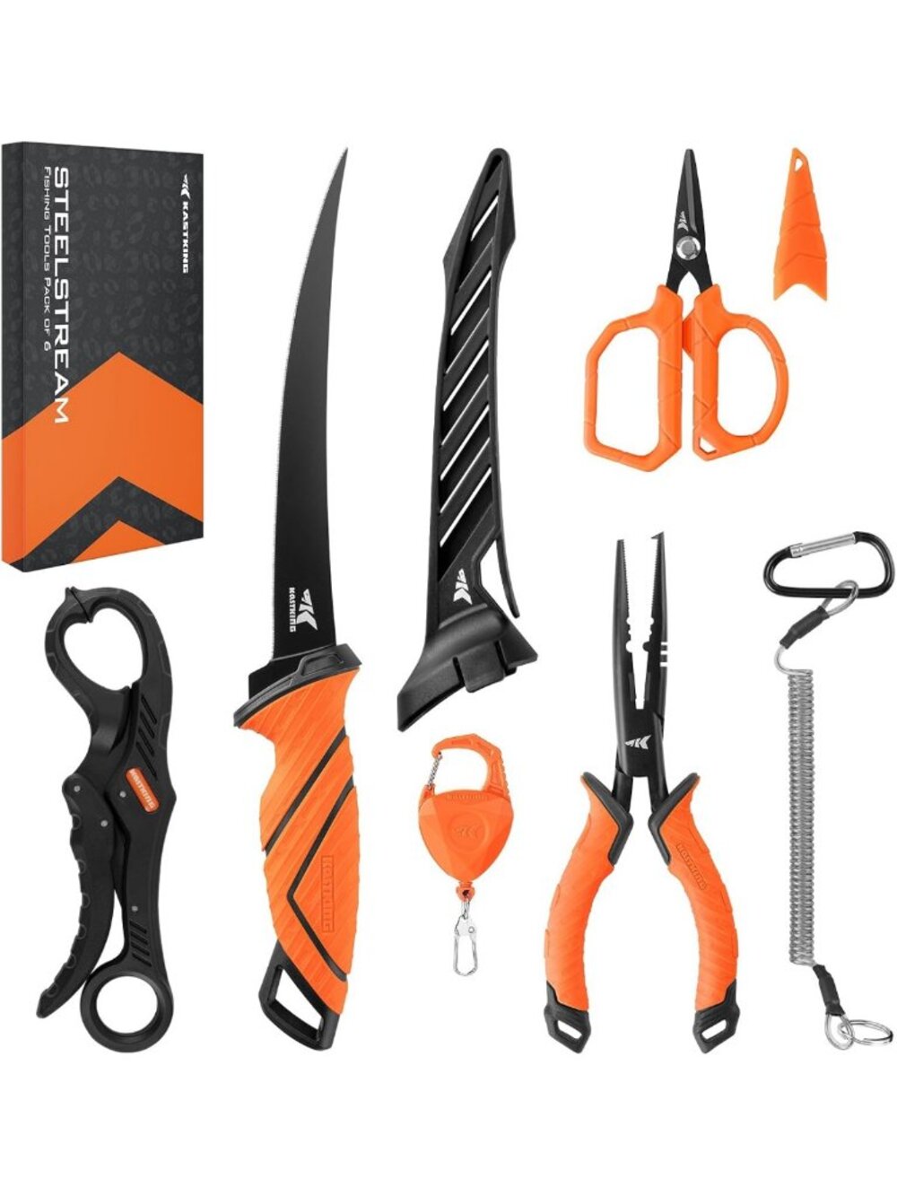 6pc Fishing Tool Kit - Essential Fishing Gear for Anglers, Durable & Versatile